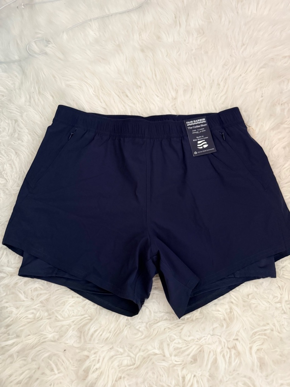 Fair Harbor Women's Navy Active Performance Shorts